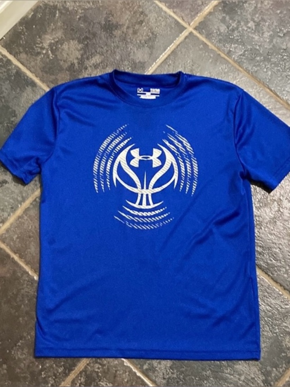 Under Armour Youth Short Sleeve Basketball Logo Tee Size L